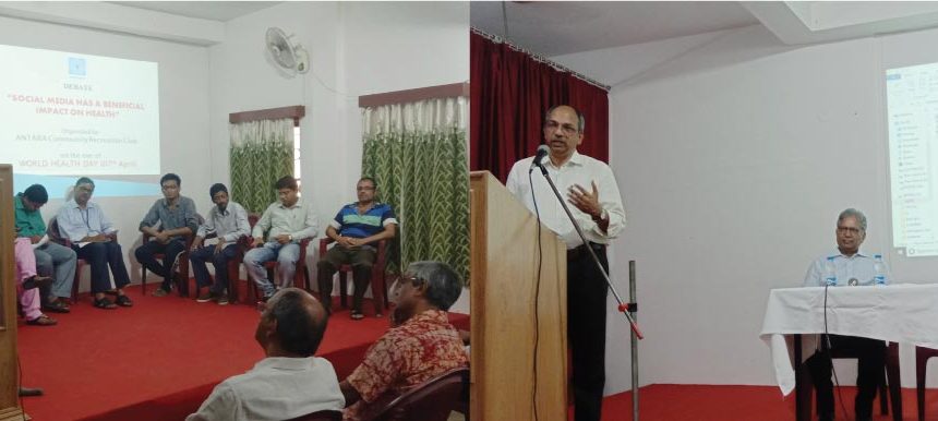 Antara Community Recreation Club organized a Debate on the eve of ‘World Health Day’